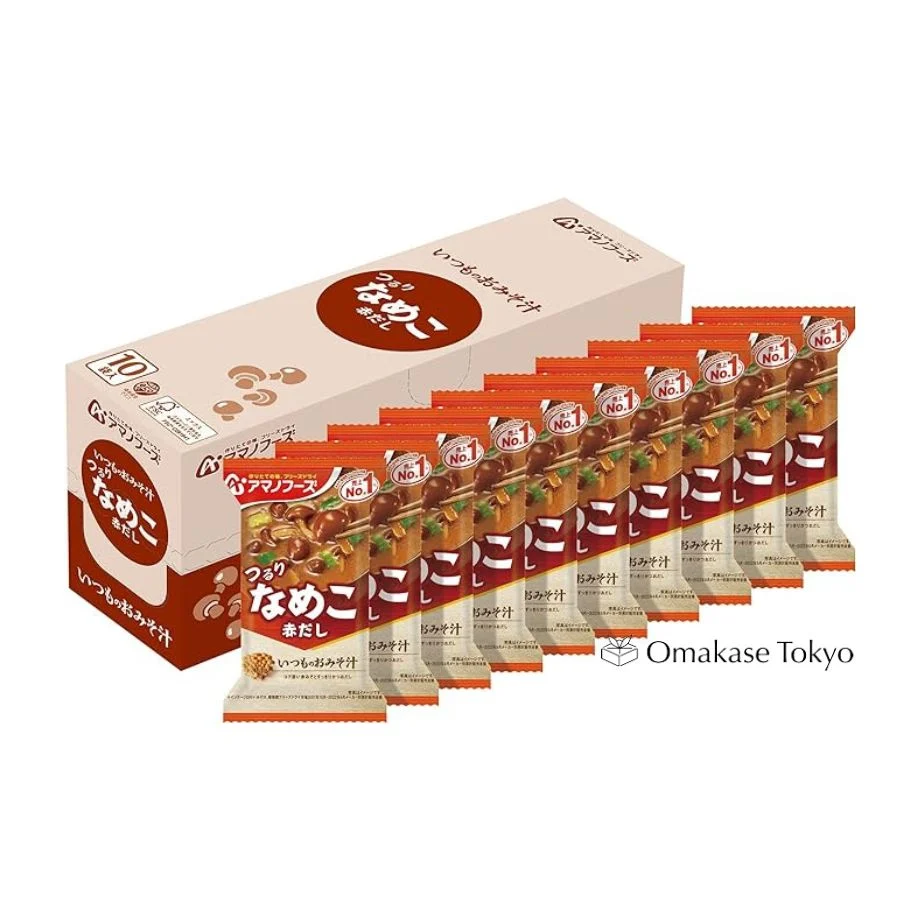 Amano Foods Miso Soup Red Nameko 8g x 10 pieces - Image 2