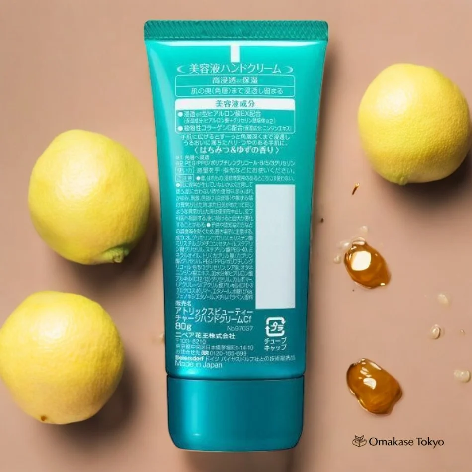 Atrix Beauty Charge Moisturizing Hand Cream Honey & Yuzu Scent 80g - Image 2
