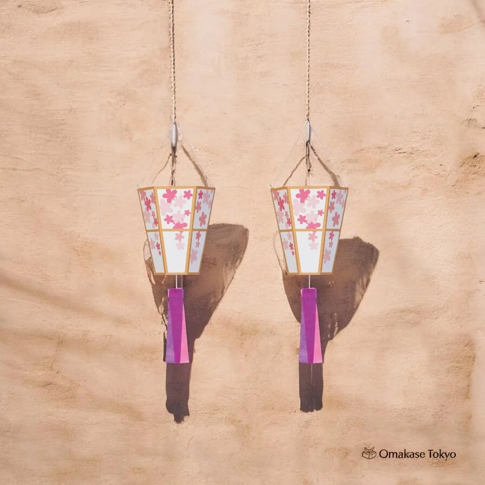 Cherry Blossom Bonbori Hanging Decoration