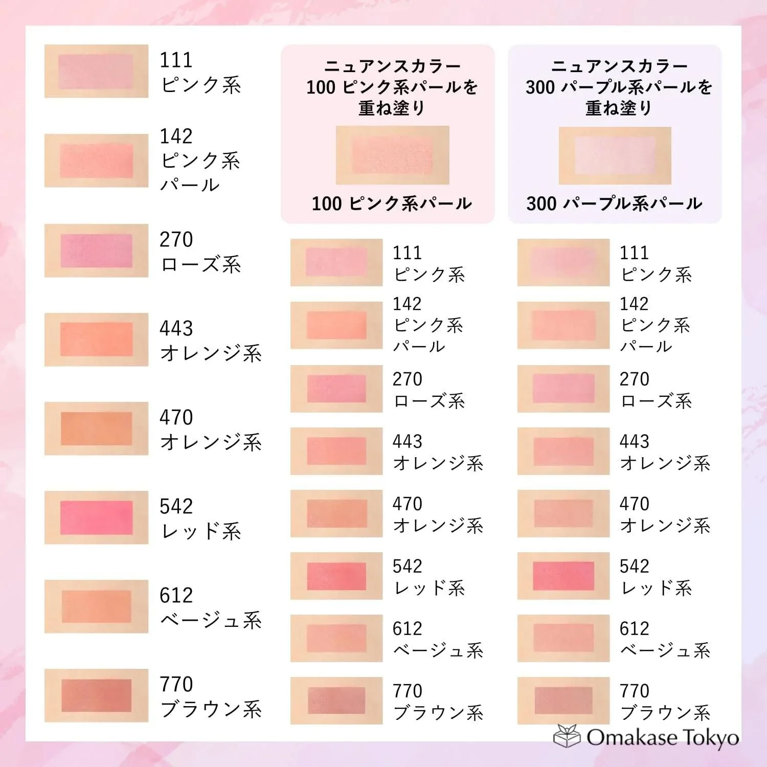 Chifure Powder Cheek 300 Purple Pearl - Nuance Color Makeup Blush - Image 5