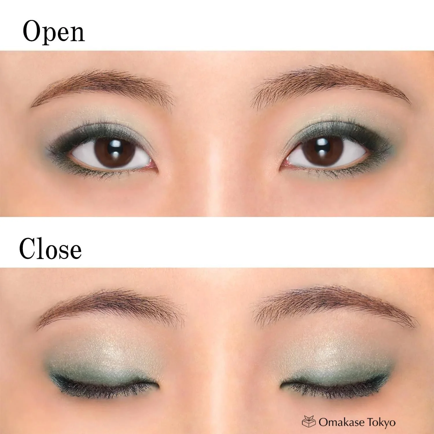Chifure Twin Color Eyeshadow 84 Green Dual Shade Eye Makeup - Image 3