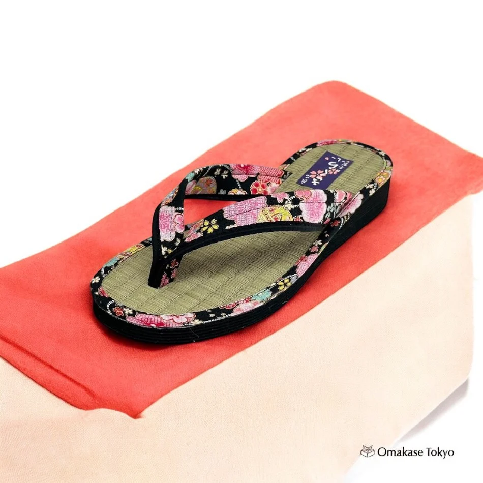 Daimyo Shokai Tatami Folding Sandals- Black - Image 2