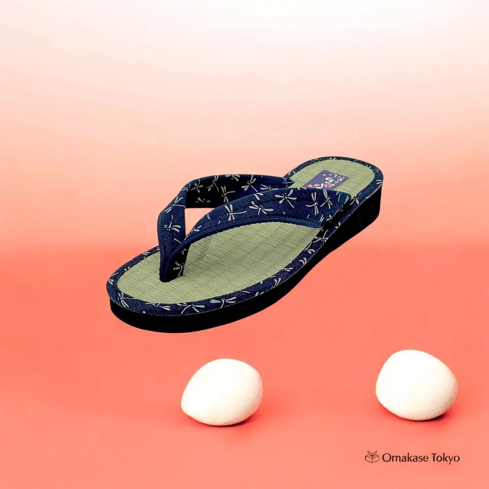 Daimyo Shokai Tatami Folding Sandals Navy - Image 2