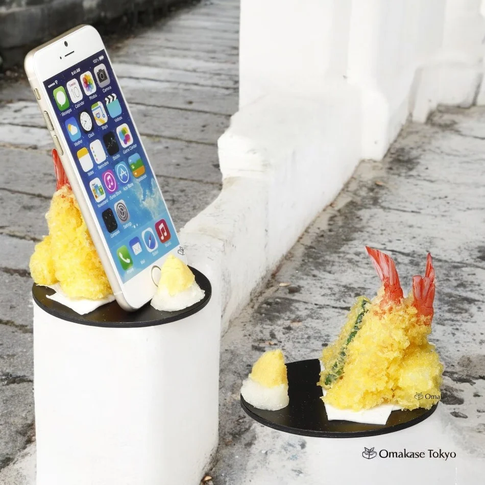 Food Sample Smartphone Stand Tempura - Image 2