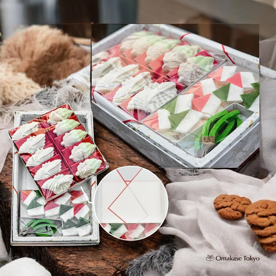 Fukuya Wasanbon Crane & Turtle Sweets Set, 25 Pieces - Image 2
