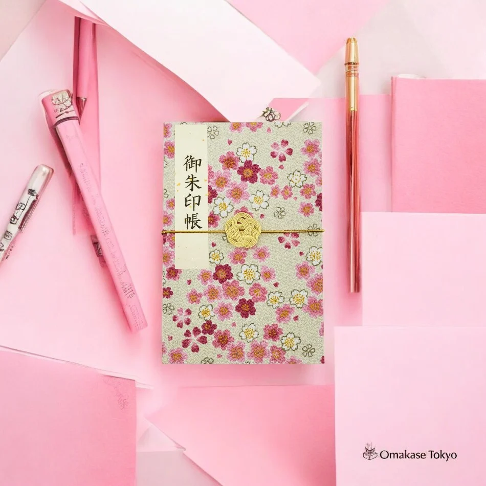 Goshuin Book – Japanese Pattern with Mizuhiki Rubber Band - Image 10
