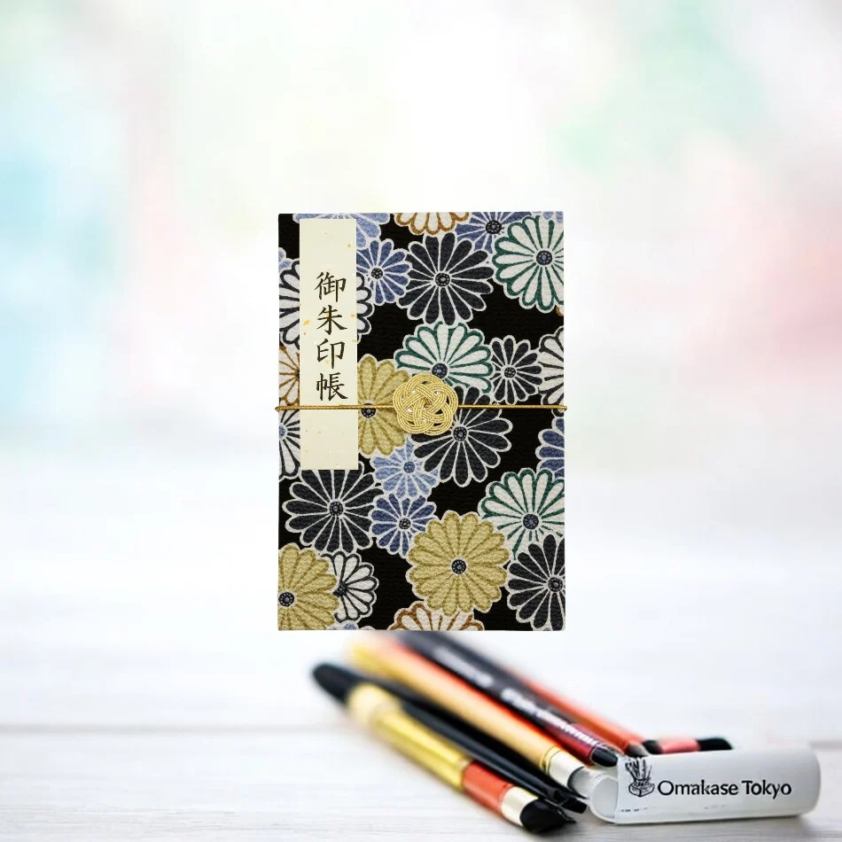 Goshuin Book – Japanese Pattern with Mizuhiki Rubber Band - Image 14
