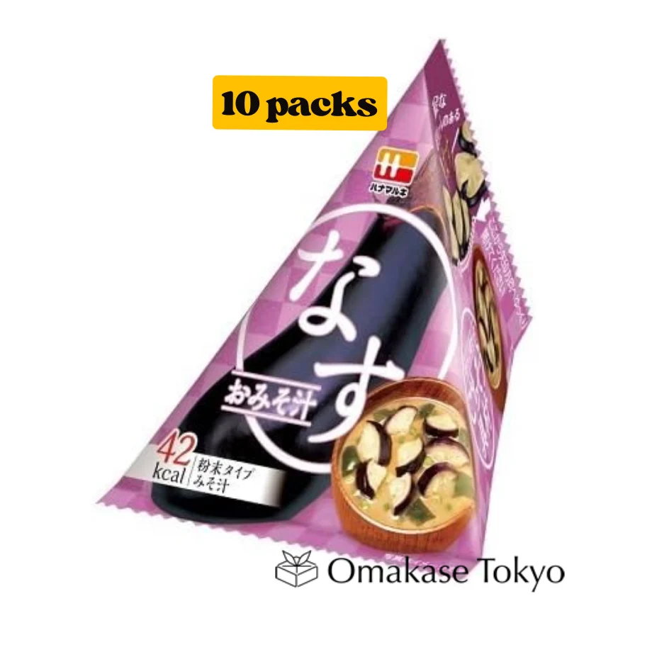 Hanamaruki's Eggplant Miso Soup Gochisou Ingredients Series Triangle Pack 10.5g (10 packs)