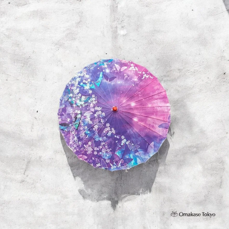 Handmade Silk Umbrella - Image 2