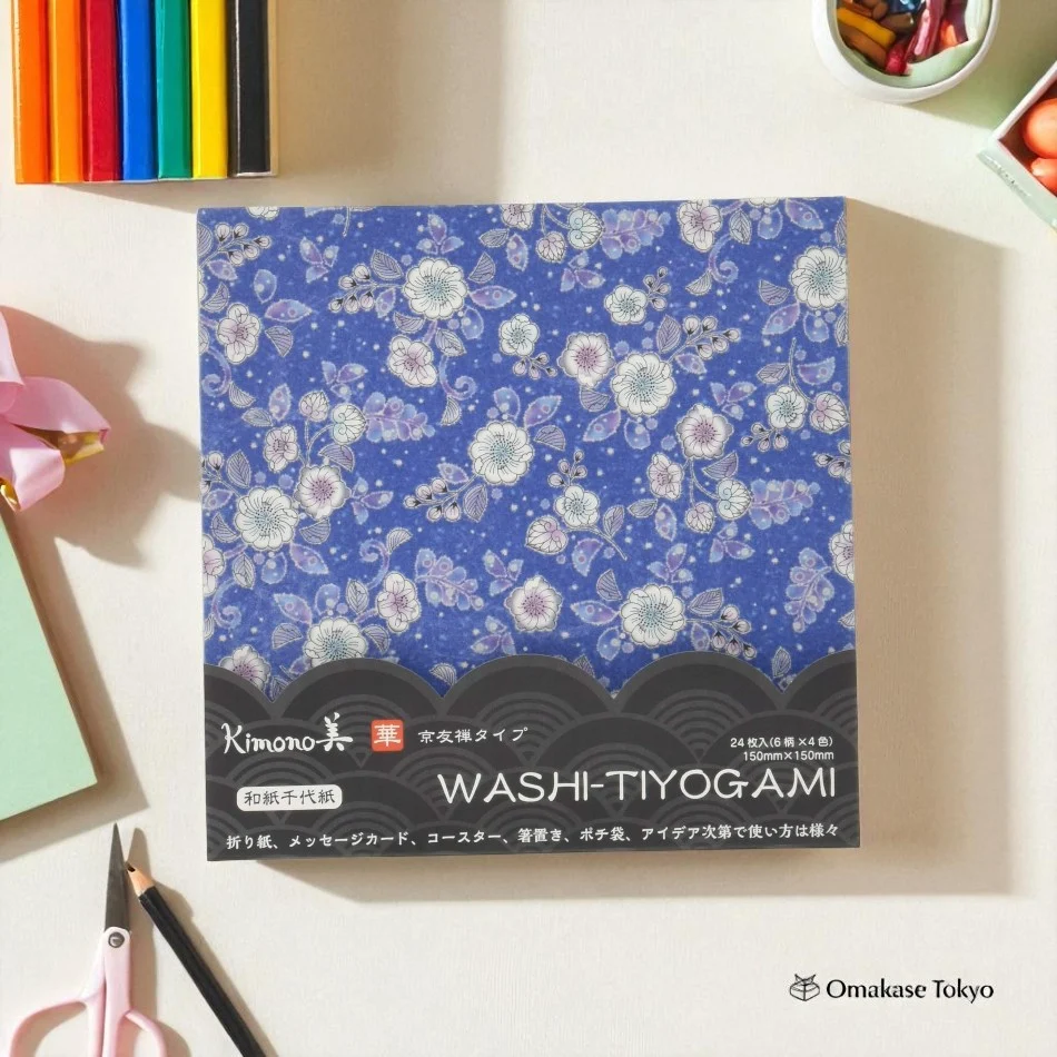 Japanese Washi Chiyogami Hana Kyo Yuzen Type2 - Image 3