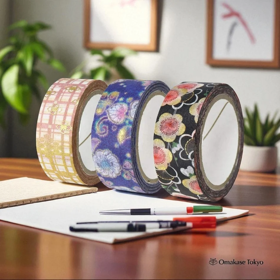 Japanese Washi Masking Tape Set 3 Rolls - Image 6