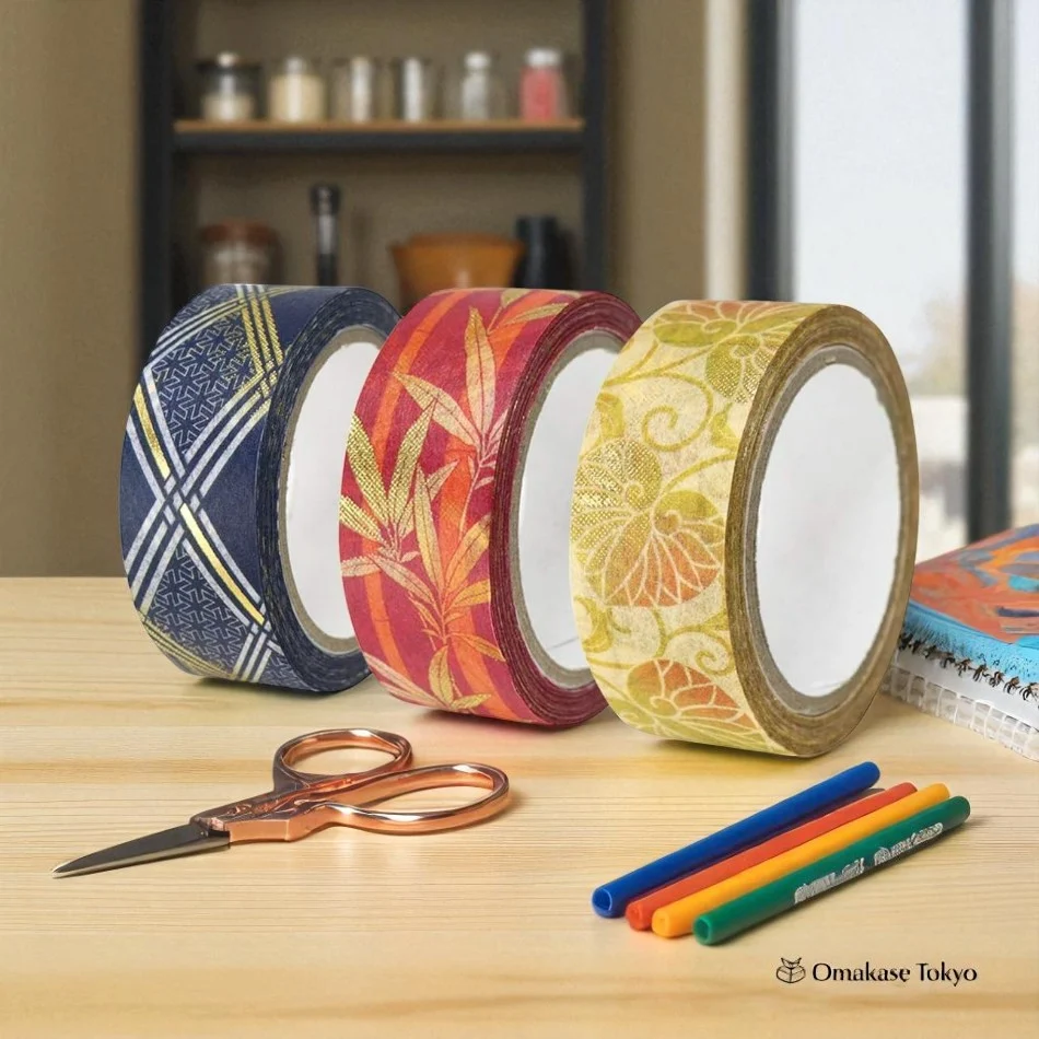 Japanese Washi Masking Tape Set 3 Rolls - Image 7