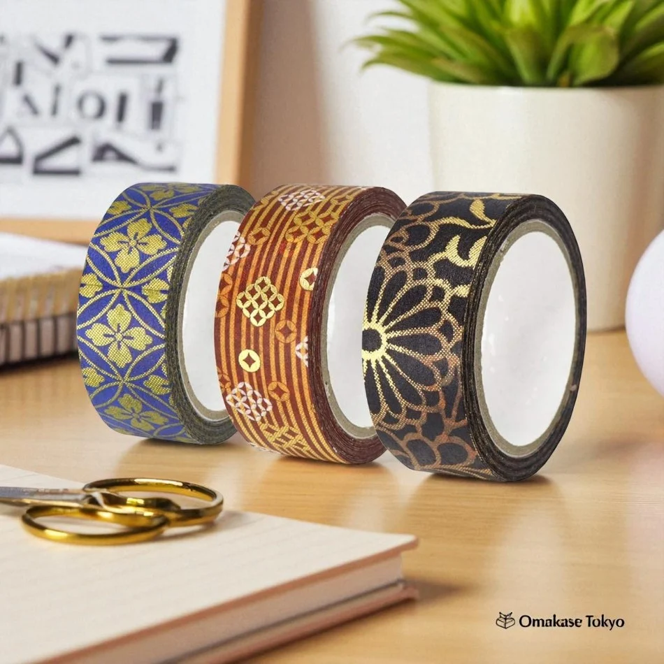 Japanese Washi Masking Tape Set 3 Rolls - Image 8