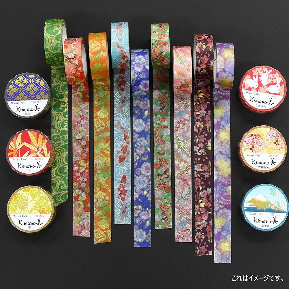 Japanese Washi Masking Tape Set 3 Rolls - Image 9