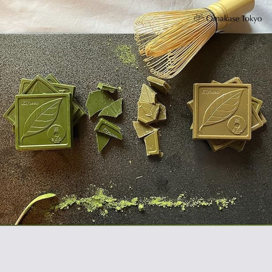 Kiyosen Matcha + Hojicha Sweets Chocolate Bar 10 pieces - Image 4