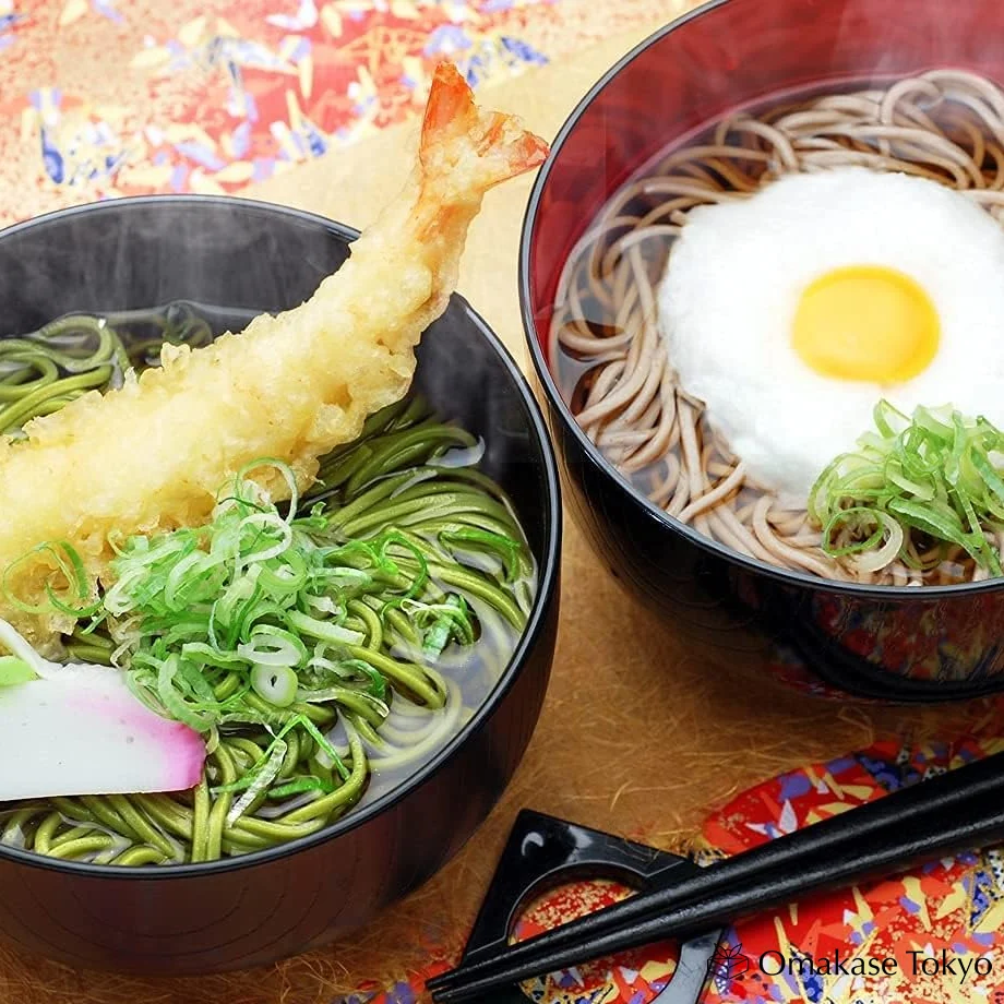 Kiyosen Uji Matcha & Hojicha Soba Noodles 6 Servings