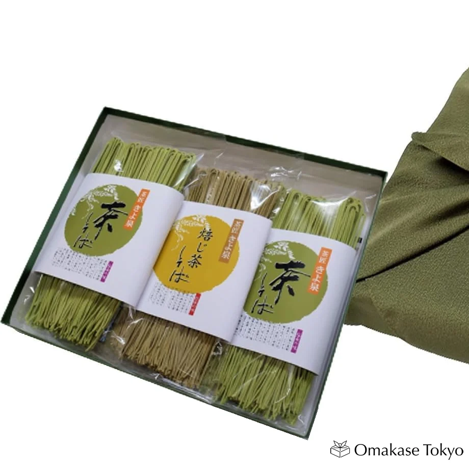 Kiyosen Uji Matcha & Hojicha Soba Noodles 6 Servings - Image 2