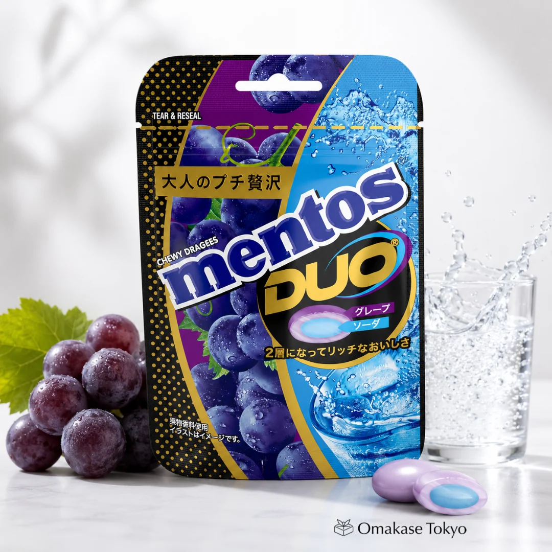 Kracie Mentos DUO Grape & Soda, 1.6 oz (45 g) x 10 Packs