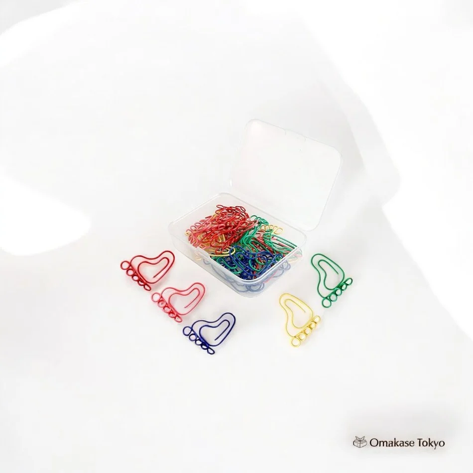 moin moin Clips – Foot Motif Assortment (60 Pieces)