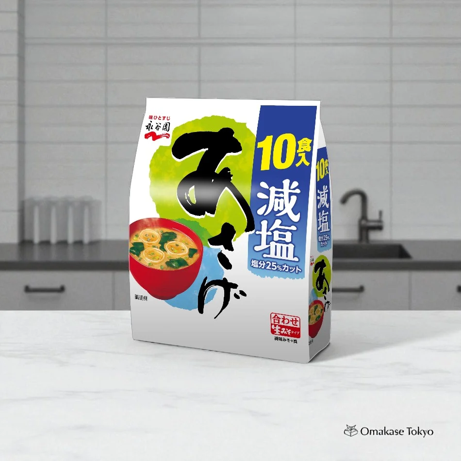 Nagatanien Miso Soup, Asage Reduced Salt 5 Bags