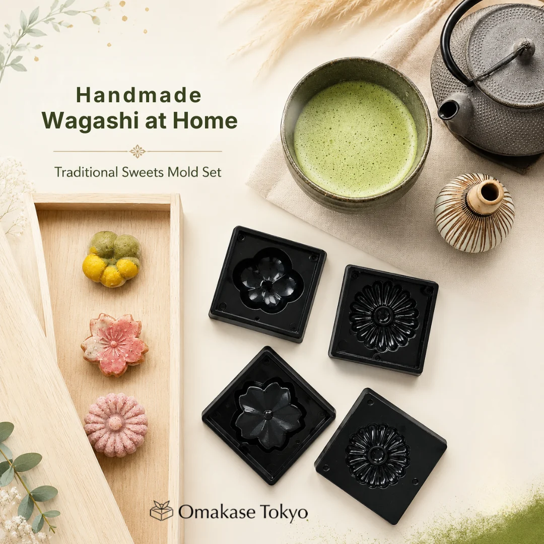 Nerikiri Starter Set Skater CWM1 Wagashi Mold Tool with Anko Sweet Bean Paste - Image 2