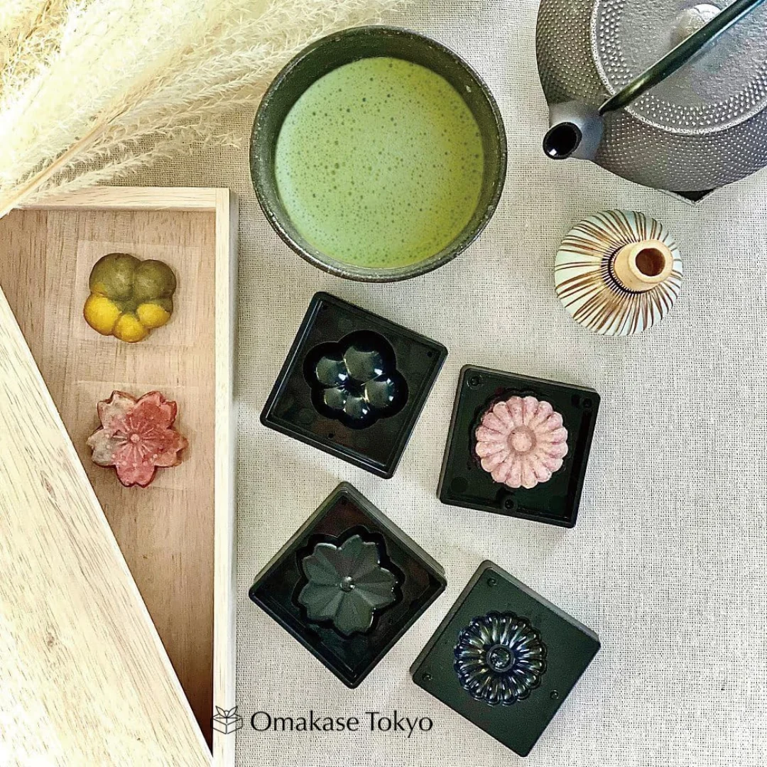 Nerikiri Starter Set Skater CWM1 Wagashi Mold Tool with Anko Sweet Bean Paste - Image 3