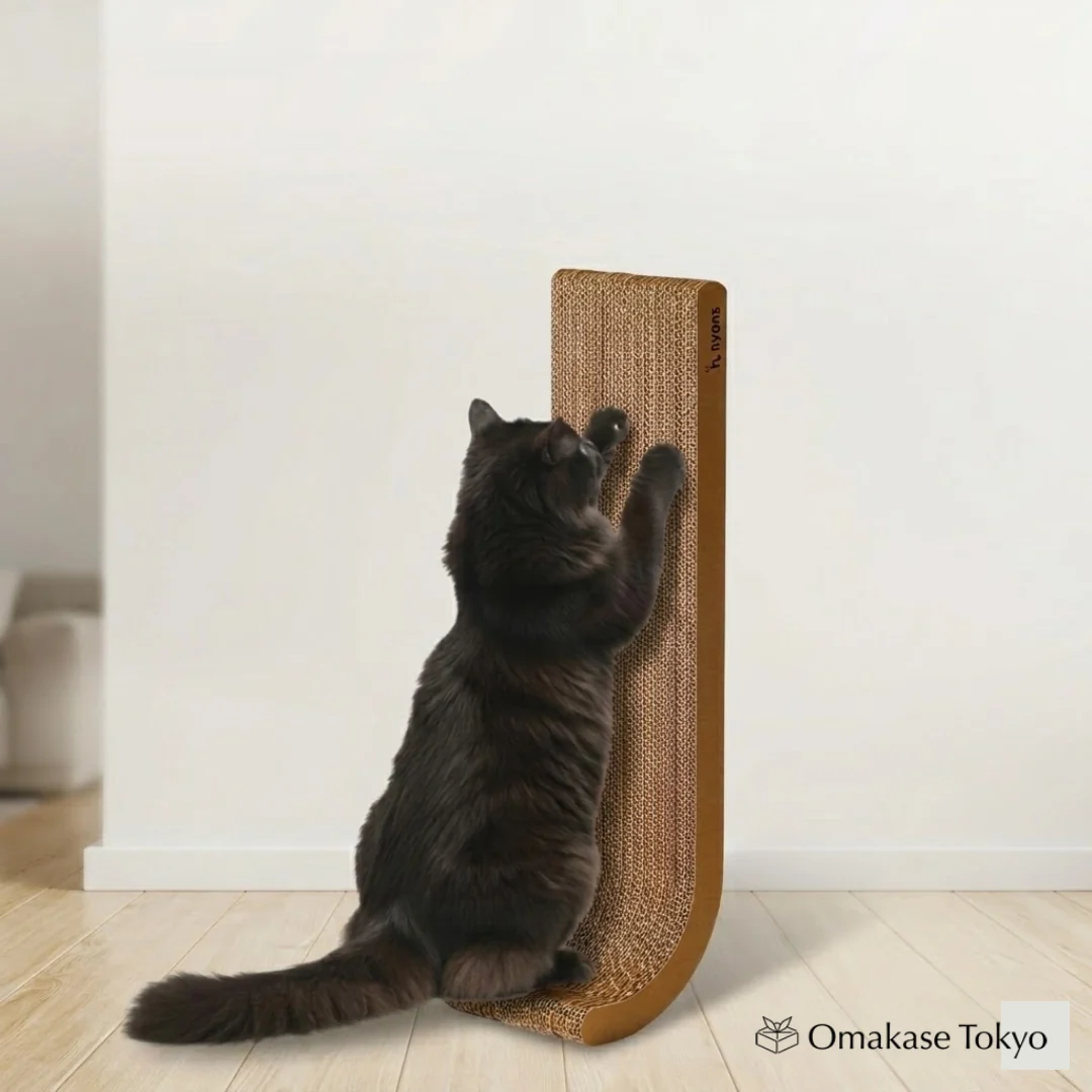 Nyans Double-Sided Cat Scratcher, Vertical J-Type - Image 2