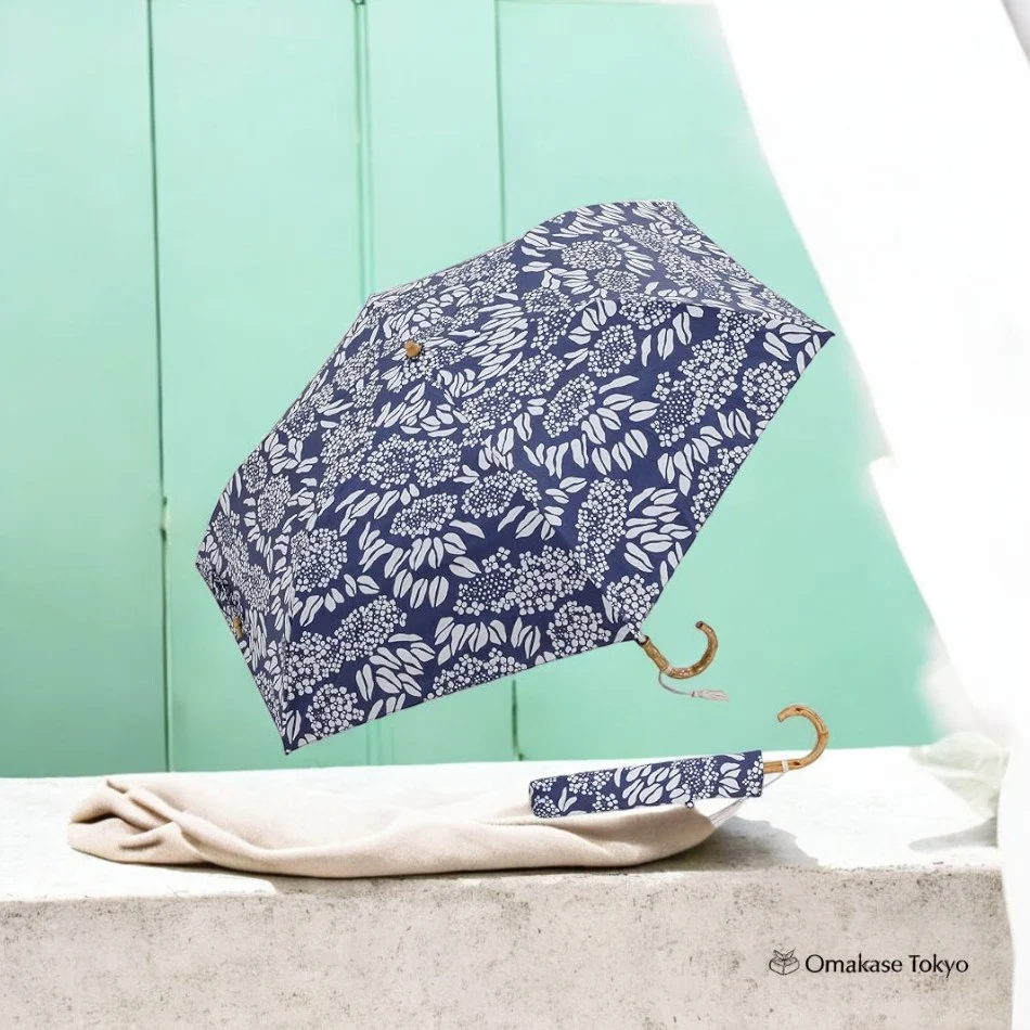 Ogawa 54363 Women’s Parasol Folding Umbrella – Hydrangea Design
