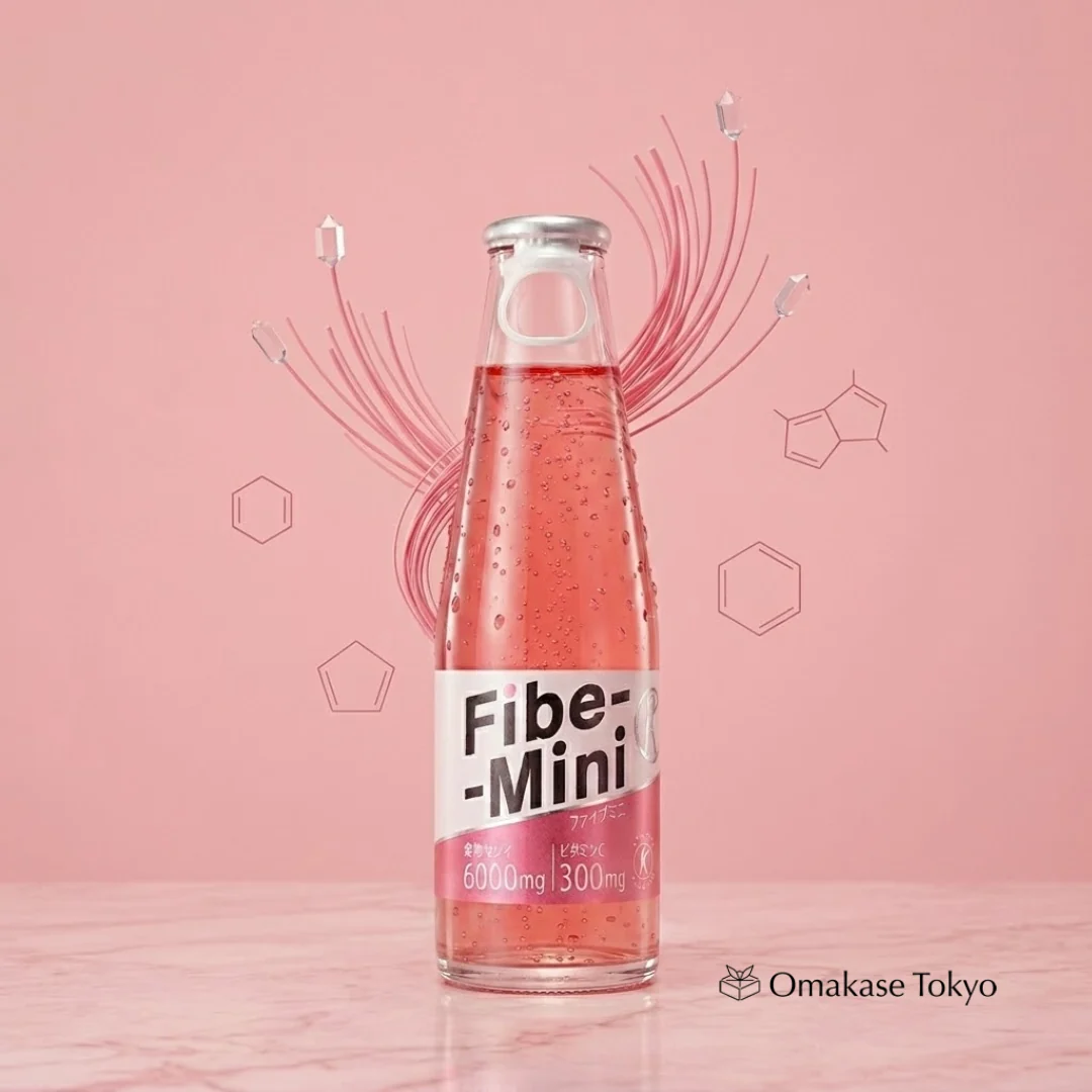 Otsuka Fibe Mini 30-Pack | Refreshing Japanese Fiber Drink with 300mg Vitamin C
