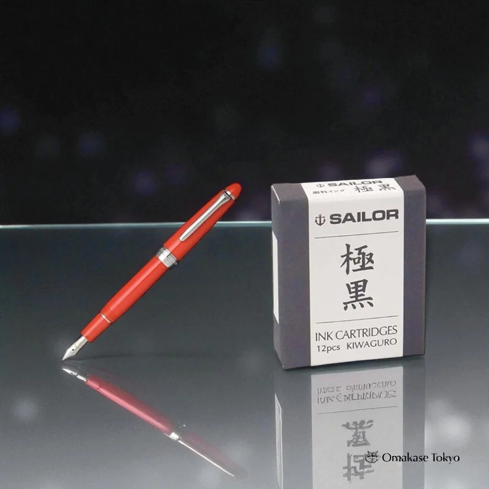Sailor Shikiori Fountain Pen (Fine Nib) Pigment Cartridge Ink