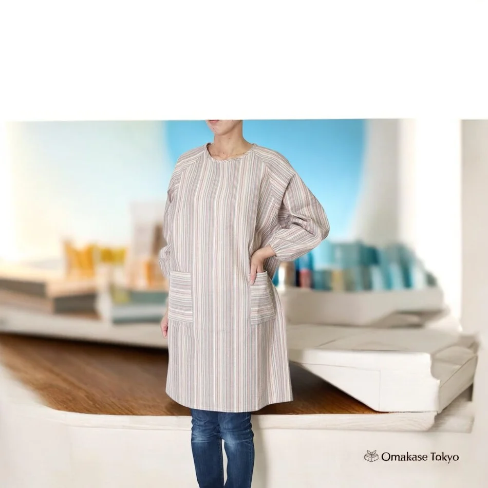Shijira-ori Long Kappogi (Japanese Apron) - Image 3