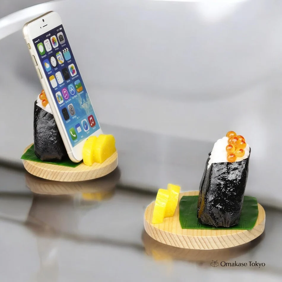 Suetake Sample Rice Ball Onigiri Smartphone Stand Salmon Roe - Image 2
