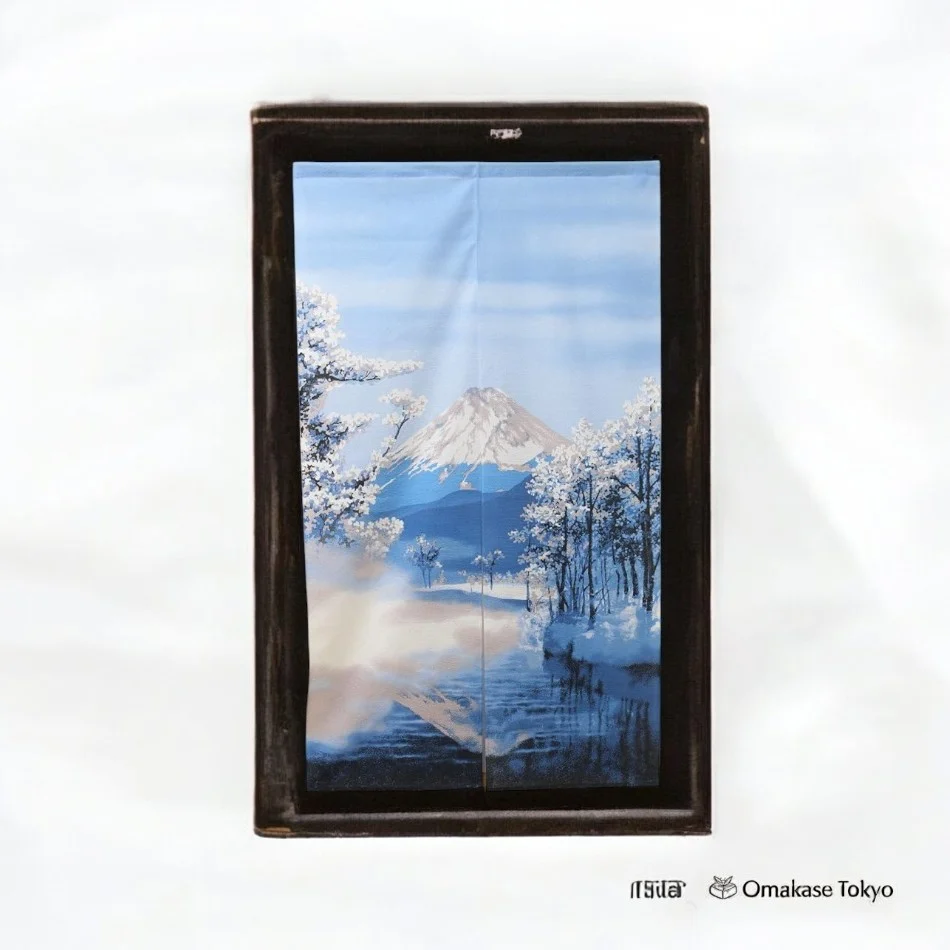 Winter Fuji Noren – Japanese Style Divider